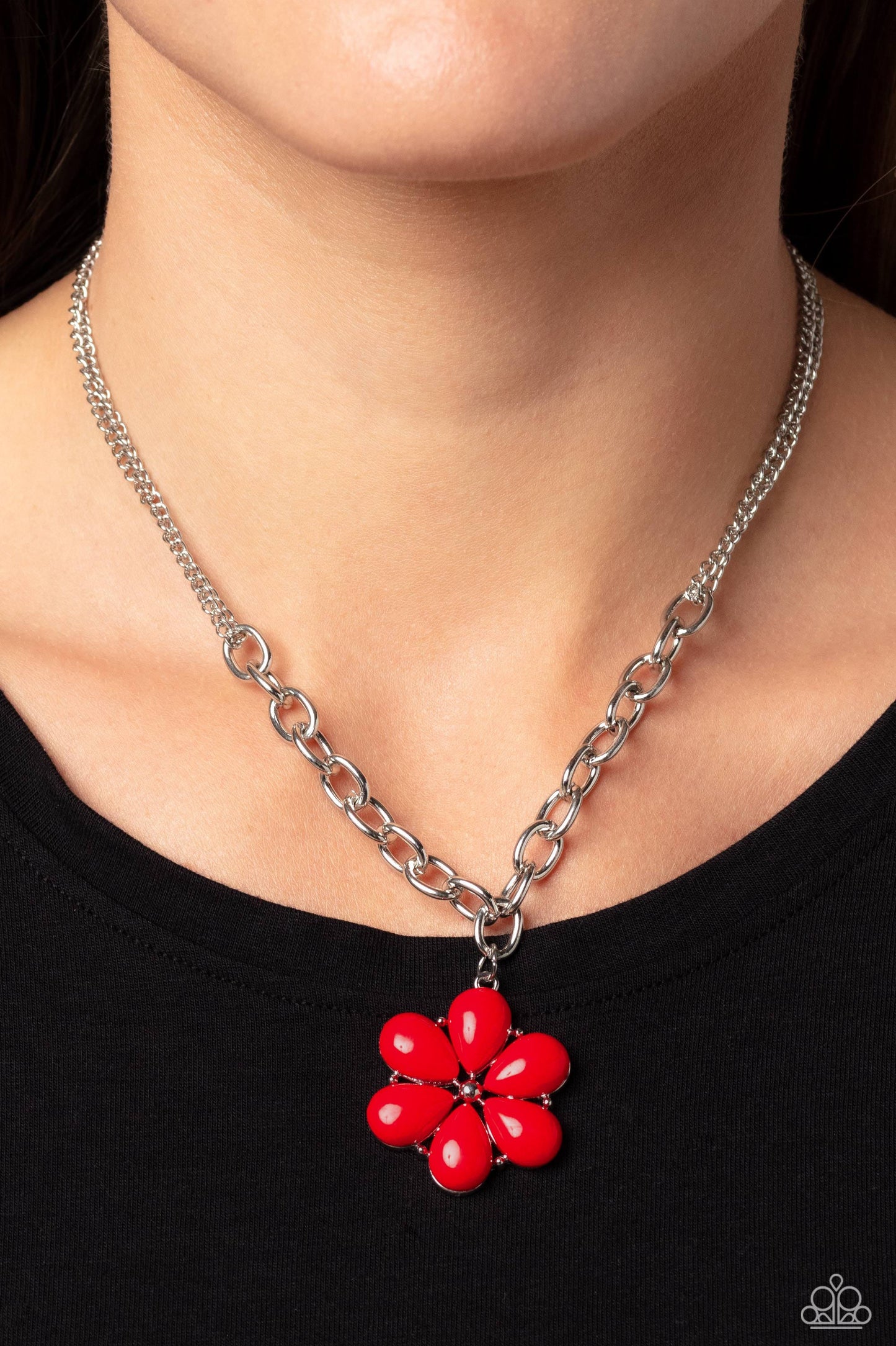 Dazzling Dahlia - Necklace (Multiple Colors)